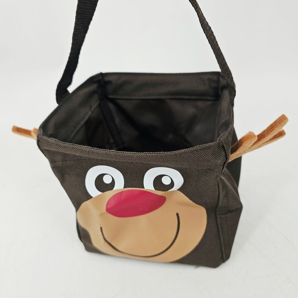 Thirty One 31 Red Nose Reindeer Littles Carry All Bag Caddy Felt Antlers NWOT